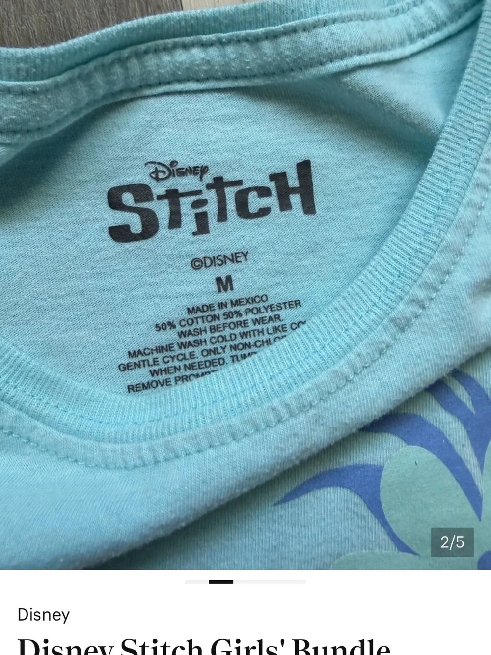 Disney Girls Stitch Bundle- Size M
